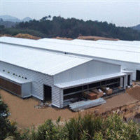 OEM / ODM โครงสร้างเหล็กฟาร์มสัตว์ปีกโรงเรือนไก่สำเร็จรูป