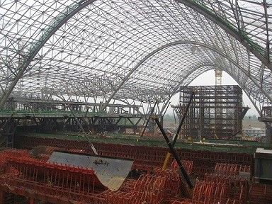 Q235B / Q355B โครงเหล็กเพื่อการพาณิชย์โครงเหล็กสำเร็จรูป