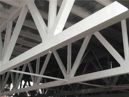 โครงสร้างเหล็กสำเร็จรูปแบบกำหนดเองสะพานทางเดินเหล็กไฟ ISO9001