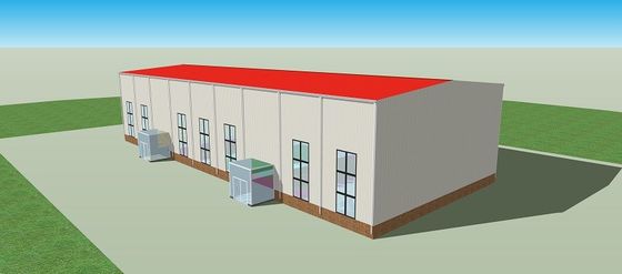 โถงโครงสร้างเหล็กกันแสง Windproof ประกอบน้ำหนักเบา ISO9001
