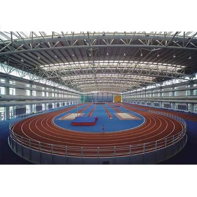 สนามกีฬากรอบอวกาศขนาดใหญ่น้ำหนักเบาโรงยิมสำเร็จรูปอาคารเหล็ก