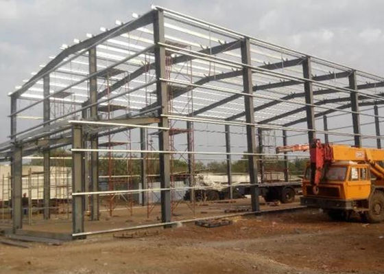 Prefab Steel Portal Frame House อาคารขนาดใหญ่ทนทาน CE