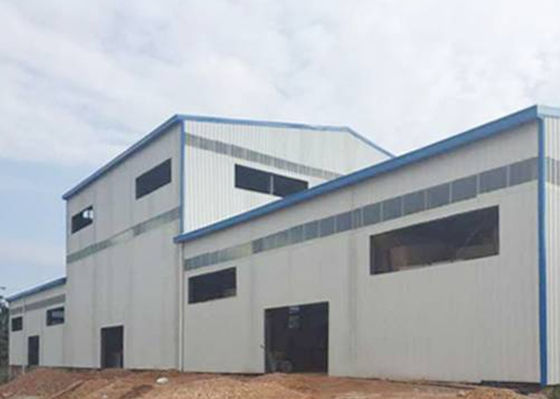 54m * 20m Prefabricated Steel Workshop Construction บ้านโครงเหล็กสำเร็จรูป GB