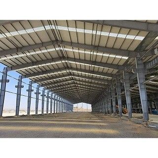 Q355B เจาะคลังสินค้าโครงสร้างเหล็กขนาดใหญ่กันน้ำที่กำหนดเอง