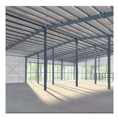 Q235 Space Frame Steel Structure คลังสินค้าโครงสร้างโลหะสำเร็จรูปกันไฟ