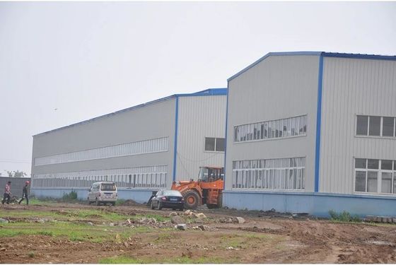 Prefab Workshop โครงสร้างเหล็กคลังสินค้าตารางวัสดุ Q355B