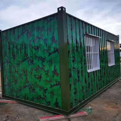 Q235B / Q355B บ้านคอนเทนเนอร์พับได้ปฏิรูปบ้านเหล็กสำเร็จรูป