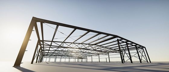 โครงสร้างโลหะ Prefabricated โกดังหอเก็บโลหะที่มีเกรด GB Q235/Q355B
