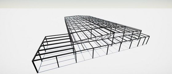 โครงสร้างโลหะ Prefabricated โกดังหอเก็บโลหะที่มีเกรด GB Q235/Q355B