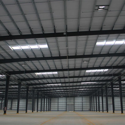 โครงสร้างโลหะ Prefabricated โกดังหอเก็บโลหะที่มีเกรด GB Q235/Q355B