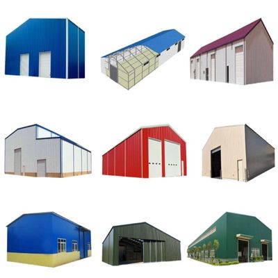 โครงสร้างโลหะ Prefabricated โกดังหอเก็บโลหะที่มีเกรด GB Q235/Q355B