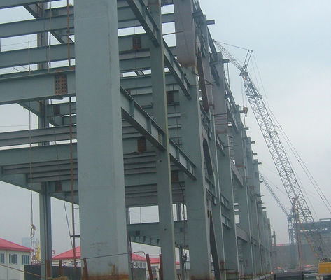 การก่อสร้างแพลตฟอร์มโครงสร้างเหล็กแบบกำหนดเอง Mezzanine Windproof ISO9001