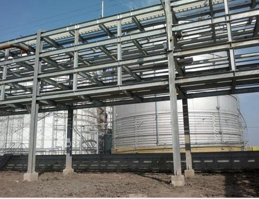 การก่อสร้างแพลตฟอร์มโครงสร้างเหล็กแบบกำหนดเอง Mezzanine Windproof ISO9001