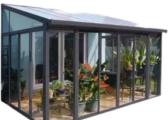 Winter Garden Sunlight Room Small Steel Venlo Glass เรือนกระจกวางกลับ