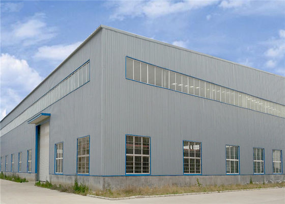 โครงสร้างเหล็ก Prefab อาคารโรงงานโกดัง กันลม