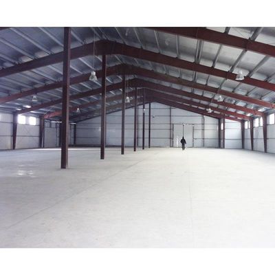 อาคาร Prefab กรอบ Gable โลหะเบา โครงสร้างเหล็กอุตสาหกรรม