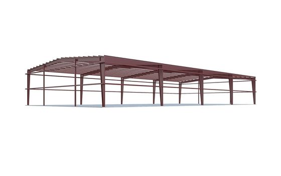 อาคาร Prefab กรอบ Gable โลหะเบา โครงสร้างเหล็กอุตสาหกรรม