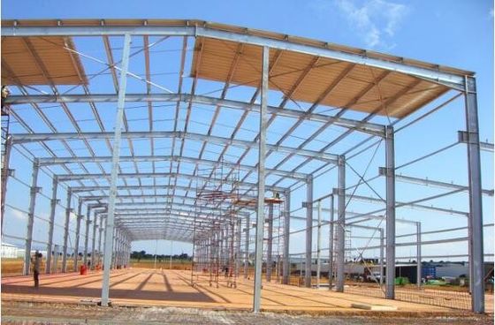 อาคารโครงสร้างสแตนเลส Prefab Portal Frame สําหรับเก็บของด้วยสแตนเลส H-Section