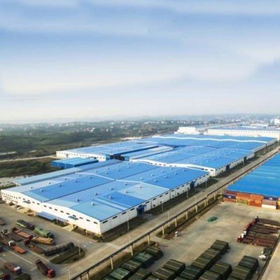 อุตสาหกรรม Prefabricated H Section Steel Structure Frame อาคารโครงสร้างโกดัง