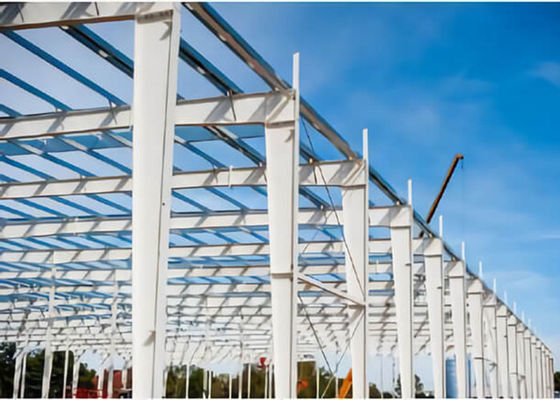 อุตสาหกรรม โครงสร้างเหล็ก Prefab โกดังกรอบก่อสร้างอาคารโรงรถ