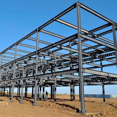 โครงสร้างโลหะ Prefab โครงสร้างเหล็ก โรงงานโครงสร้างกรอบประตู