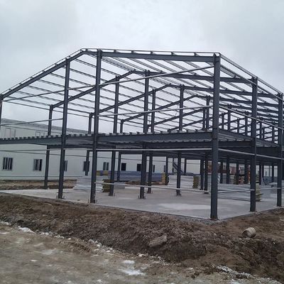 โครงสร้างโลหะ Prefab โครงสร้างเหล็ก โรงงานโครงสร้างกรอบประตู