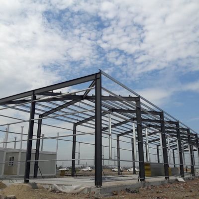 โครงสร้างโลหะ Prefab โครงสร้างเหล็ก โรงงานโครงสร้างกรอบประตู