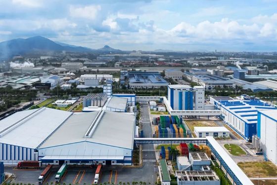 อาคารโครงสร้างเหล็กเบา สําหรับโรงงาน Prefab