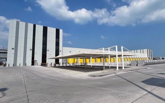 โรงงานโรงรถไฟฟ้าเบาๆ โลลเดอร์ / โลเดอร์ H Section Steel Structure Workshop