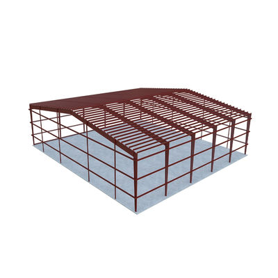 โครงสร้างเหล็ก Prefab อาคารโรงงานโกดัง กันลม