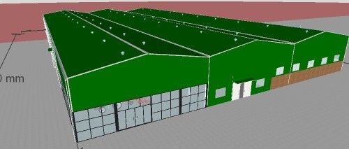 อาคาร โรงงานผลิตโลหะ Prefab โครงสร้างเหล็กการเกษตร