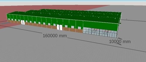 อาคาร โรงงานผลิตโลหะ Prefab โครงสร้างเหล็กการเกษตร