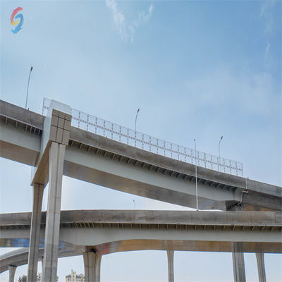 สายทางหลวงเหล็กแบบถาวรและแข็งแรง Prefabricated ด้วยวัสดุเหล็ก Q355B / Q235B