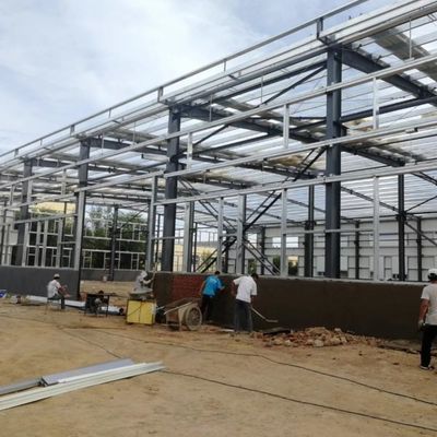 โกดังโครงสร้างเหล็กยืดหยุ่นสําหรับการแก้ไขการเก็บของที่กําหนดเอง