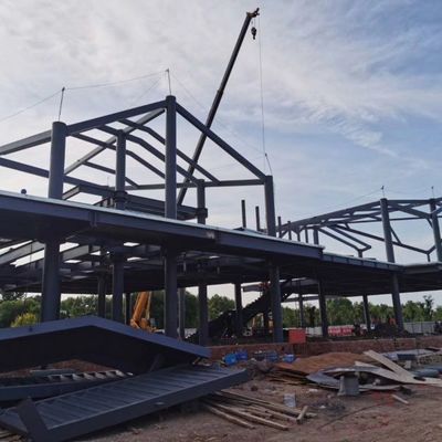 โครงสร้างกรอบเหล็ก โครงสร้างเหล็ก Prefab โครงสร้างเหล็ก โครงสร้างเหล็ก