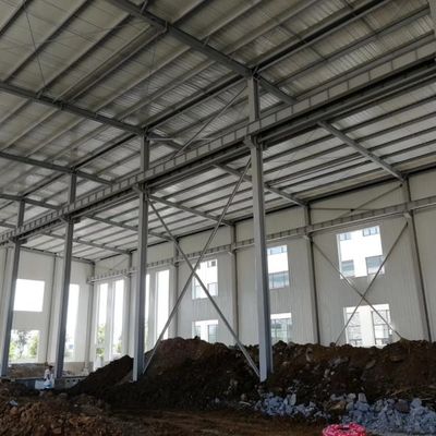 โครงสร้างโลหะเบาแบบทันสมัย โรงงานโครงสร้างเหล็ก Prefab
