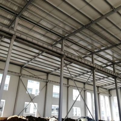 โครงสร้างโลหะเบาแบบทันสมัย โรงงานโครงสร้างเหล็ก Prefab