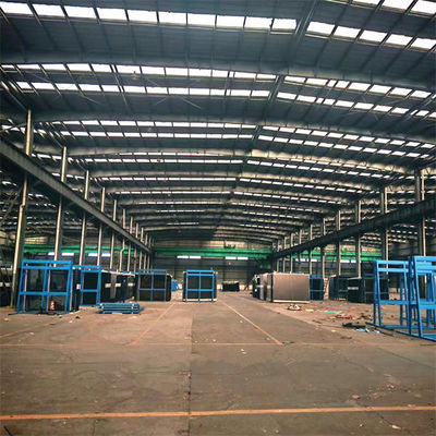 อาคารอุตสาหกรรม โครงสร้างเหล็ก Prefab โรงงานงาน โครงสร้างโลหะ