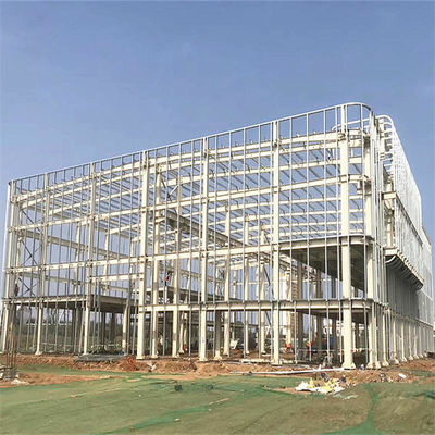 อาคารอุตสาหกรรม โครงสร้างเหล็ก Prefab โรงงานงาน โครงสร้างโลหะ