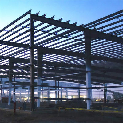 พื้นผิวสี Q355/Q235 โรงงานโครงสร้างเหล็กสําหรับความต้องการของลูกค้า