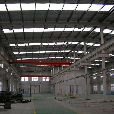Q355/ Q235 โรงงานสร้างโครงสร้างเหล็ก พร้อมอุปกรณ์ประกอบความละเอียดและ UPVC Downpipe