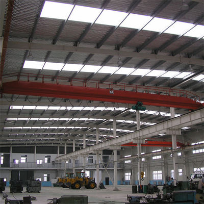 Q355/ Q235 โรงงานสร้างโครงสร้างเหล็ก พร้อมอุปกรณ์ประกอบความละเอียดและ UPVC Downpipe