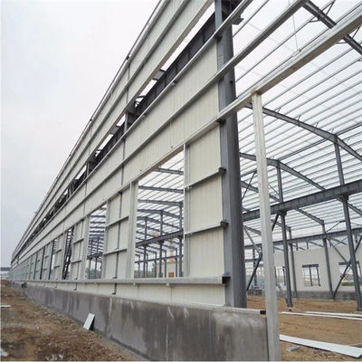 Q355B/ Q235B โครงสร้างเหล็ก โกดังที่มีโครงสร้างประตูที่มีประสิทธิภาพสูง
