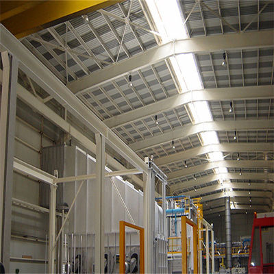 คลังสินค้าเหล็ก Prefab โหลดร้อนสําหรับหลังคาชันที่มีความจุแรง