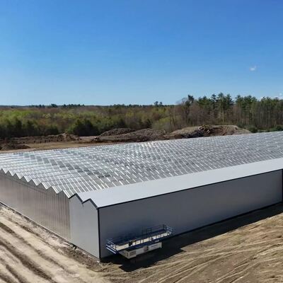 เรือนกระจกแก้วชมวิวเวินหลัว - เรือนกระจกปลูกผักขนาดใหญ่