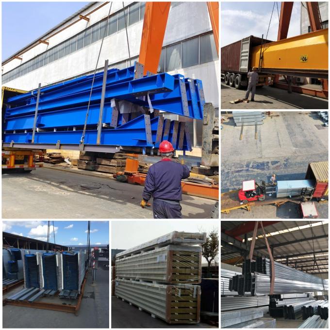 โครงสร้างเหล็ก โรงงาน อุตสาหกรรม อาคาร H แบบเสา C แบบแป 4